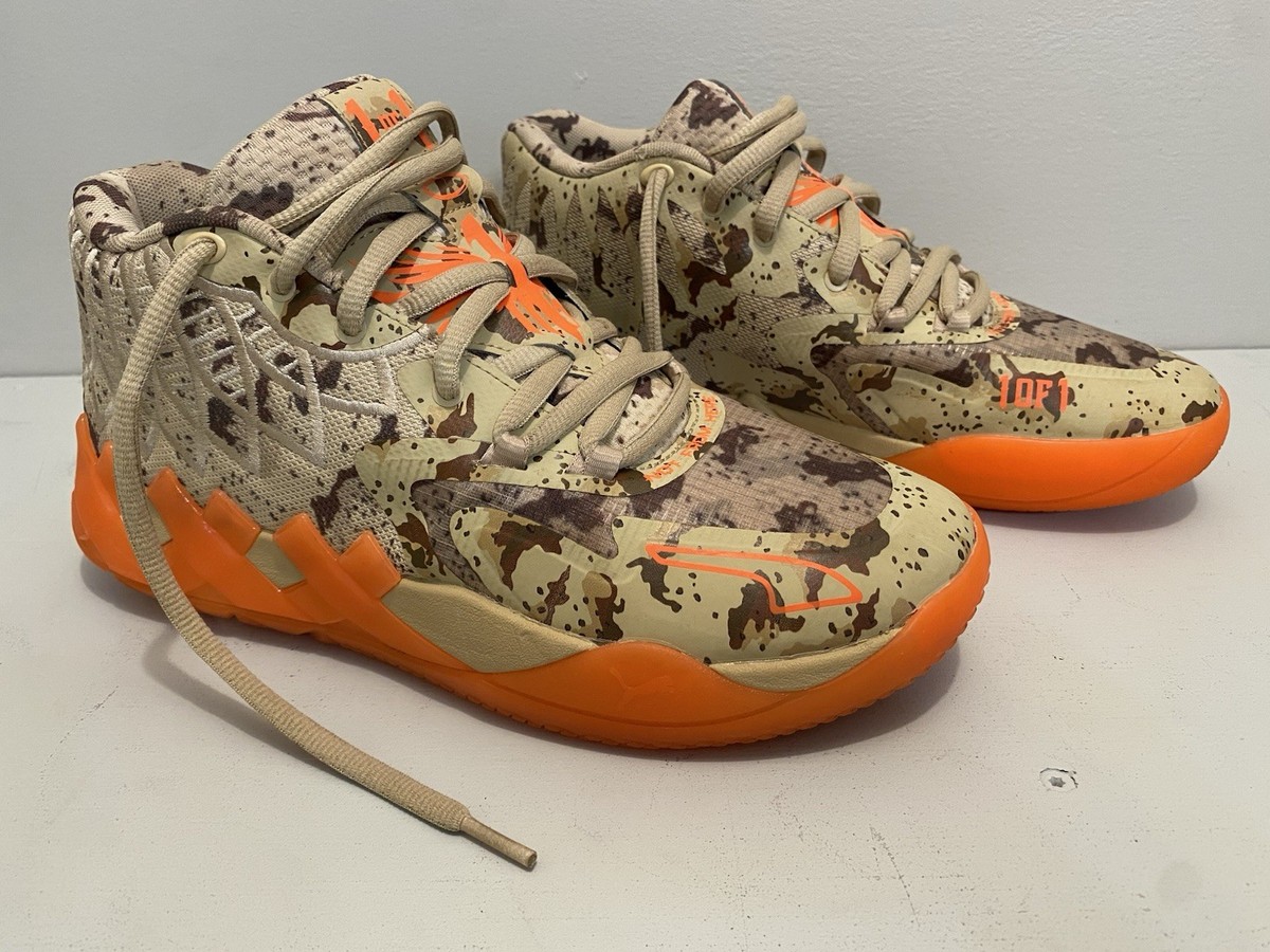 Puma MELO MB.01 Orange & Tan Camo Men's Basketball Shoes 8.5 | eBay