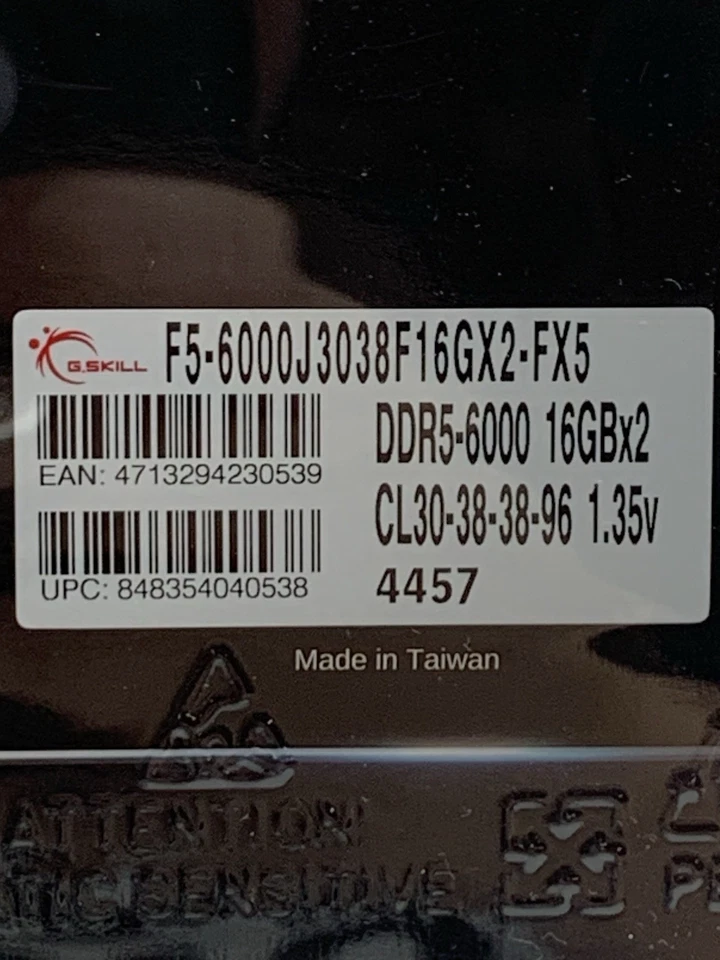 G.SKILL Flare X5 Series DDR5 RAM (AMD Expo) 32GB (2x16GB) 6000MT/s CL30-38-38-96 - Image 4 of 4