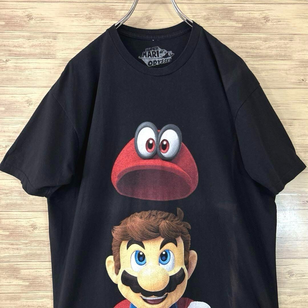 Nintendo Super Mario Odyssey T-Shirt L US Vintage Sun Faded Rare