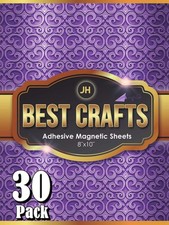 Adhesive Magnetic Sheets Flexible Magnet with Adhesive Backing 8 x 10 Inc...