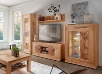 Wohnwand Anbauwand Wohnzimmerwand Massivholz Buche Kernbuche GeöLt NEU Ovp!!!
