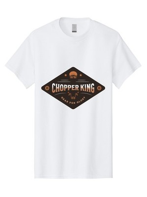 Chopper-King Mens Graphic Tee,100% Cotton,Casual Summer Wear