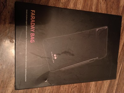 Hibatlan Faraday Radiation Proof Mobile Phone Storage Bag Open Box Never Used