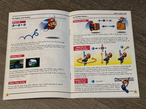 Super Mario 64 Instruction Manual Booklet Only Nintendo 64 N64 - Picture 2 of 3
