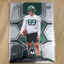 Panini 2022 Mosaic Jeremy Ruckert New York Jets #360 Rookie Football Card. rookie card picture