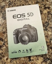 Canon EOS 5D 1st Version Digital Camera Instruction Manual / English 2005