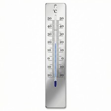 Edelstahl Innen Außen Thermometer Außenthermometer Gartenthermometer Analog