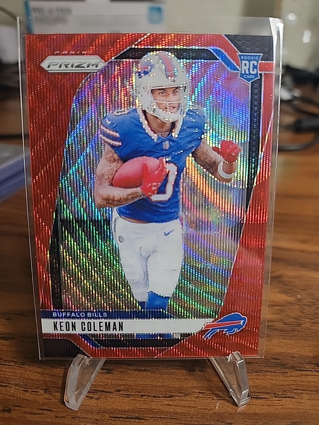2024 Panini Prizm - Rookies Keon Coleman #362 Red Wave Prizm /149 (RC)