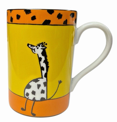 Giraffe Mug Konitz Germany Allover Pattern Cute Whimsical Zoo Africa Animal Fun