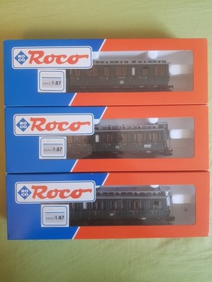 3 Roco H0 Personenwagen 44500 - 44503 und 44506 - mit OVP