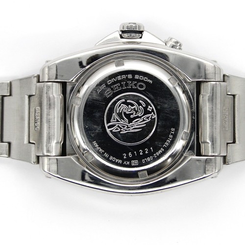 SEIKO KINETIC SCUBA 5M62-0BL0 Orange Dial 46mm Date 2… - Gem