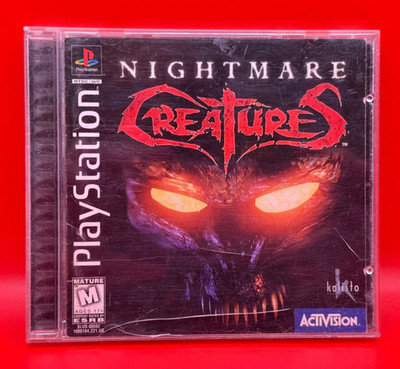 Nightmare Creatures (Sony PlayStation 1, 1997) CIB Case Manual Game Disc, VG