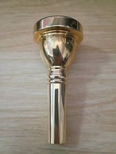 6 1/2 AL-L Gold Plated Trombone Mouthpiece Unbranded Large Shank