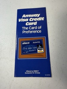 1990 Amway Visa Credit Card Application Rocky Mountain Bank System Distributor