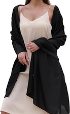 Pashmina Shawl Wrap for Women Evening Dress Large Soft Scarf Black Accessory