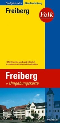 Falk Stadtplan Extra Standardfaltung Freiberg mit Buch FALK, OSTFILDERN