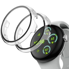 Google Pixel Watch 3 41mm Screen Protector Case Protective Cover Full Guard