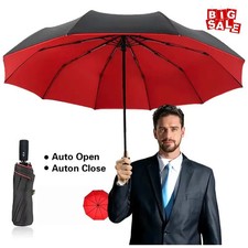 Windproof Double Layer Automatic Folding Umbrella Rain Sun Protection