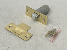 Adjustable Roller Catch Ball Door Mortice Latch Spring Loaded Brass Plated