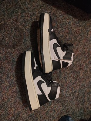 Nike Air Jordan 1 Elevate High SE DN3253-100 Black White Platform Zip Men s 10