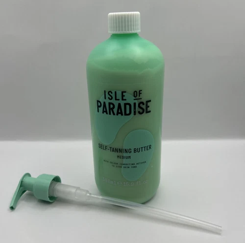 Isle Of Paradise Self Tanning Butter Hello Golden Glow 16.9 Fl Oz New + Pump