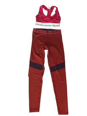 WOW!Marken Orig.Premium Sport-Set:CALVIN KLEIN PERFORMANCE Tights+Top Gr.36 S
