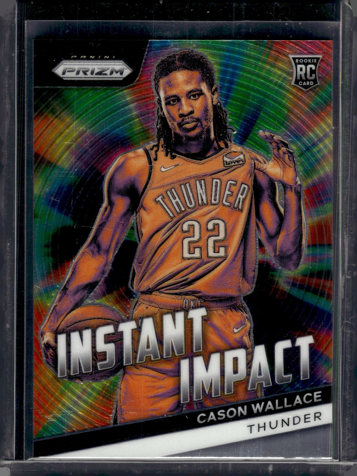 2023-24 Panini Prizm #15 Cason Wallace Instant Impact Prizms Green