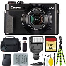Canon PowerShot G7 X Mark II Point and Shoot Digital Camera  Extra Battery  Di