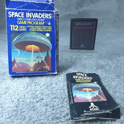Vintage Atari 2600 Space Invaders CX2632 Game Box Manual CIB 1980 VCS Complete