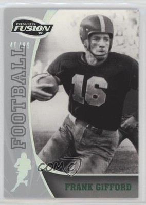 2009 Press Pass Fusion Onyx 40/99 Frank Gifford #43 HOF 0l2