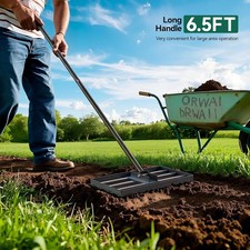 Heavy Duty Garden Lawn Leveling Tool 100*25cm/45*25cm 198CM Adjustable Handle UK