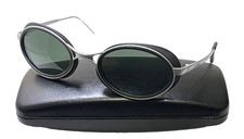 Vintage VUARNET 3065 PX-3000 REF 065 POUILLOUX Black Silver Oval Sunglasses