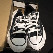 Converse Chuck Taylor All Star Low Top Canvas Sneakers Black/White Kids 4.5
