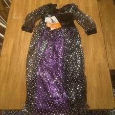 No Hat- Kids' Light Up Starlight Witch Costume Dress Girls Hyde EEK Sz M