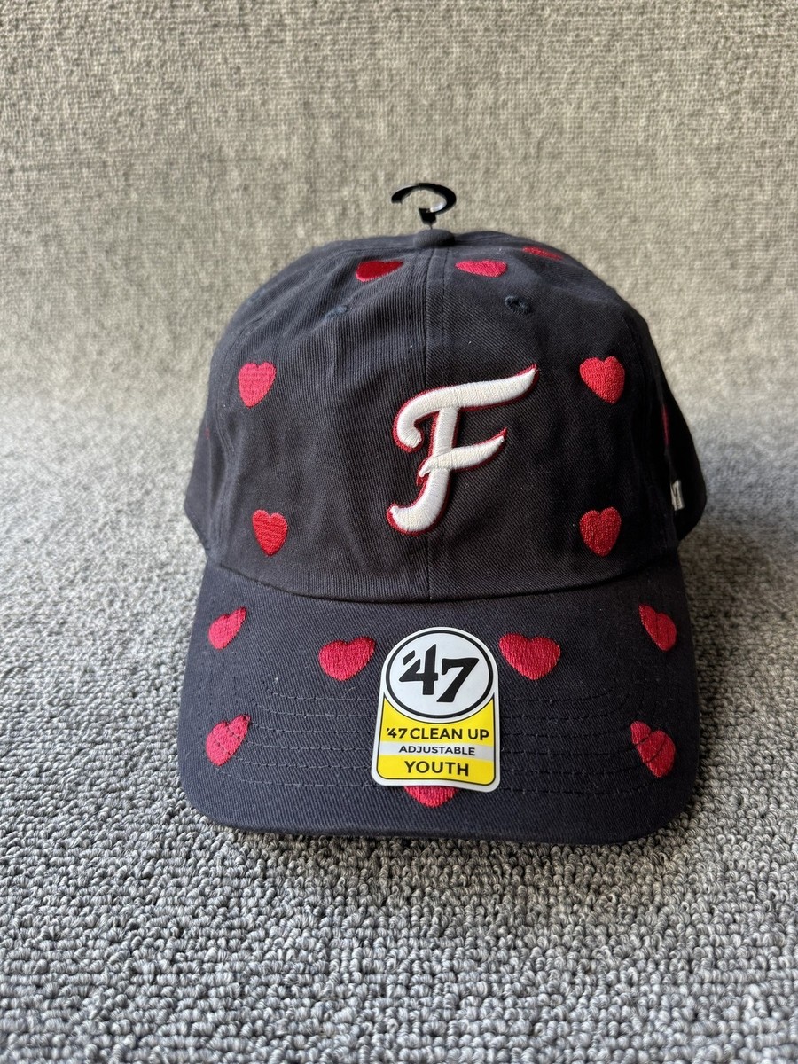 '47 Brand Script F Heart Baseball Cap Strapback Black Hat