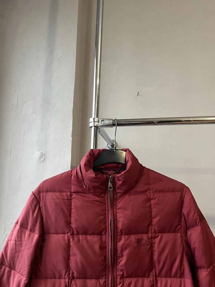 BURBERRY BRIT CLASSIC SOLID WOMEN ZIP RED PUFFER JACKET/COAT SIZE M - Image 4 of 4