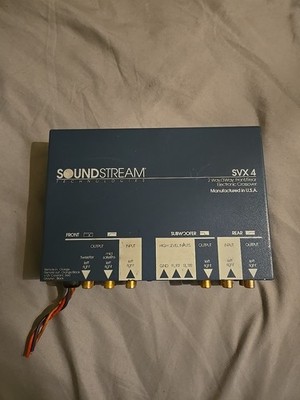 Soundstream SVX4 Electronic Crossover Vintage Old School Car Audio Working Clean