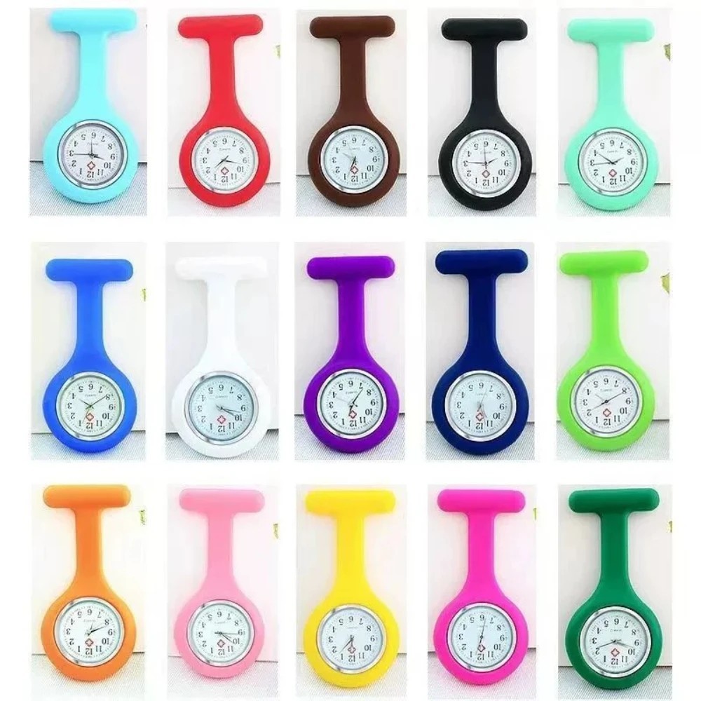 Silicone Nurse Watch Brooch Tunic Fob Nursing Nurses Pendant Pocket Watch Willia
