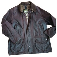 Barbour Bedale Waxed Jacket C40 3 Warrant Brown L Size UK Made F/S