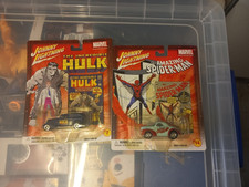 JONNY LIGHTNING AMAZING SPIDER-MAN CAR (no 7) THE INCREDIBLE HULK CAR (no 14)