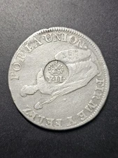 1834-7 Philippines 8 Reales Counterstamp On 1834 Peru 8 Reales