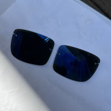 Cartier Mirrored Blue Replacement Lenses Pair for Men Rectangular Sunglasses