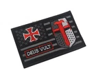 "DEUS VULT" (God's Will)  Embroidered Morale Patch - Hook & Loop