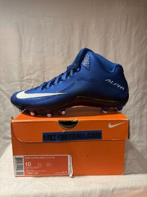 NIKE ALPHA PRO 2 3/4 TD - Royal Blue - Size 10 - S063