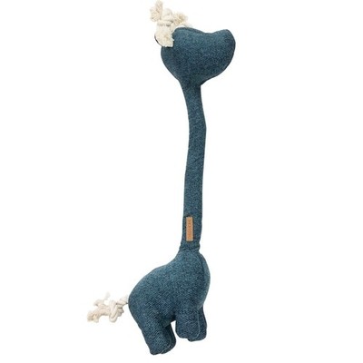 D&D Home Stofftier für Hunde Giraffe George blau 52x20x10 cm Chenille