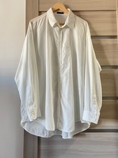 Balenciaga White Long Sleeved Shirt Luxury S Size Oversize