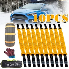 10 PCS Wheel Tire Snow Chains For Car Truck Anti-skid Emergency Winter Universal