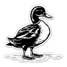 Duck Vinyl Sticker - SELECT SIZE