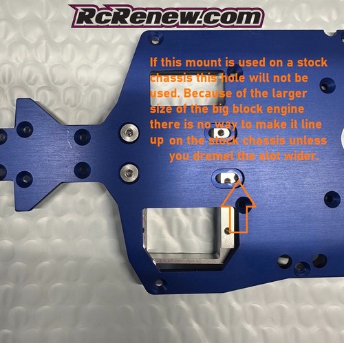 RCR MODS Traxxas Jato aluminum Big Block engine mount .21 .28 .32 LRP or any - Picture 3 of 4