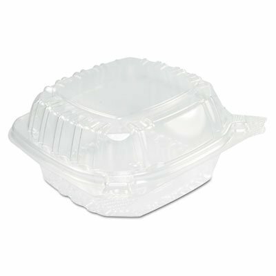 Dart Clear Seal OPS Plastic Square Food Container Clear, 13.8 oz. | 500/Case
